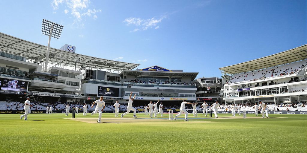 Australian bowlers delivering on cricket field at SCG